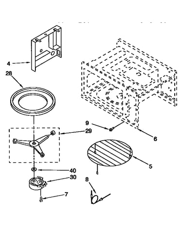Cavity and turntable
