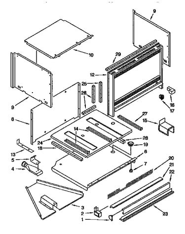 Microwave cabinet and air flow
