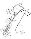 Handlebars, forward clutch cable, and handlebar mtg hardwar