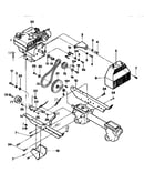 Engine, engine brackets, and forward drive mechanism