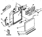 Kenmore 6651765192 frame and console diagram