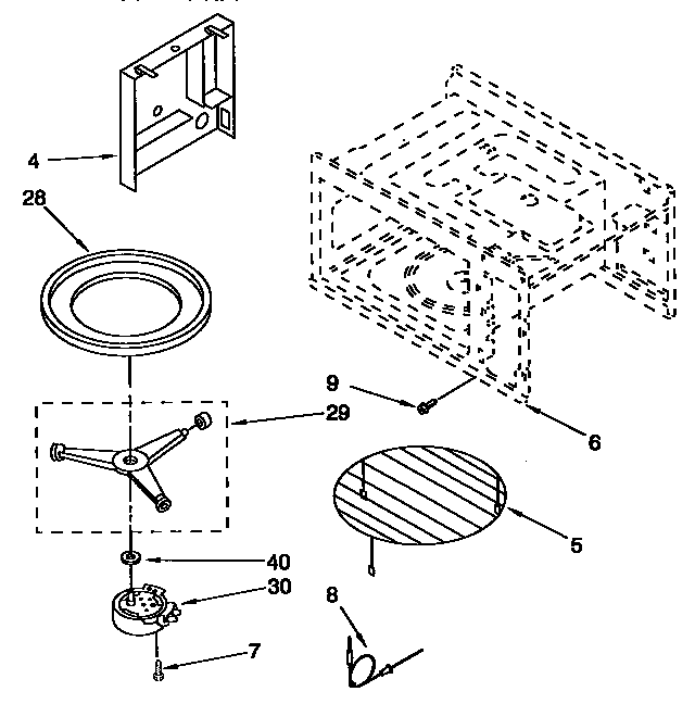 Cavity and turntable