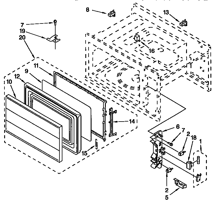 DOOR AND LATCH