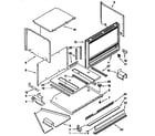 Kenmore 6654493393 microwave cabinet and air flow diagram