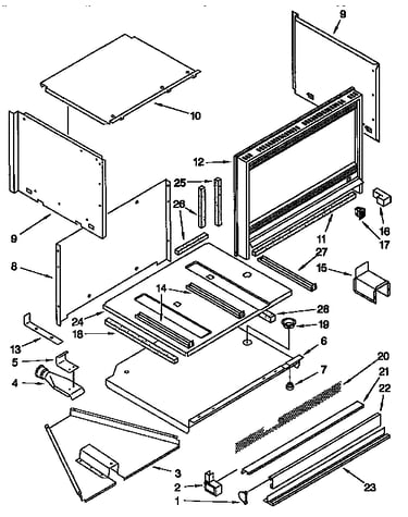Microwave cabinet and air flow