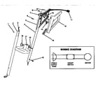 Toro 38310-3900001, 4900001 & UP handle assembly diagram
