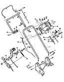 Handlebar and mower controls--models 34022 and 34023