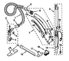 Kenmore 1162501190 hose and attachment diagram