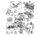 Briggs & Stratton 422707-1529-01 air cleaner body and carburetor assembly diagram