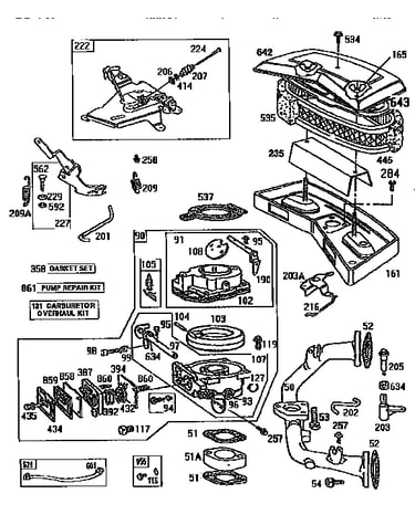 Air cleaner body and carburetor assembly