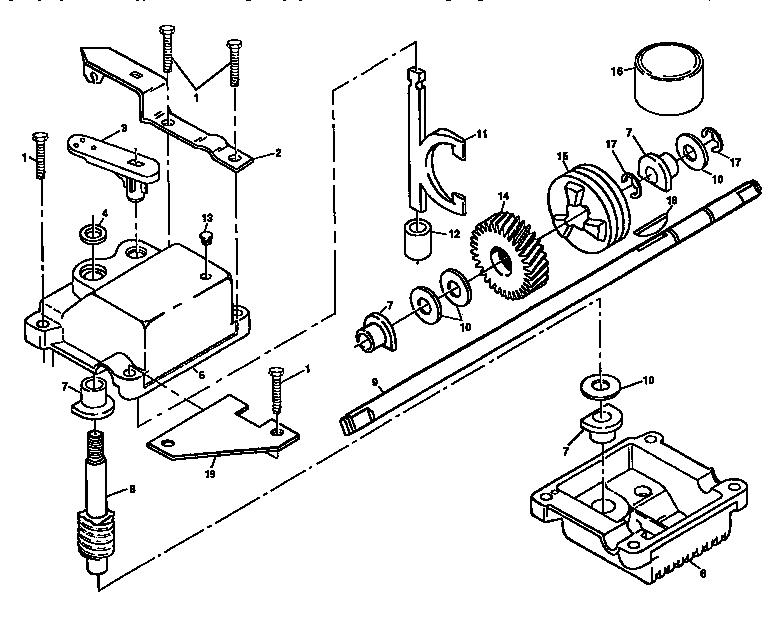 Gear case assembly