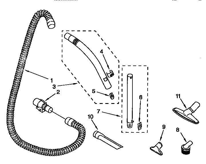 Hose and attachment
