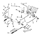 Craftsman 917252550 brake/rear mower lift assembly diagram