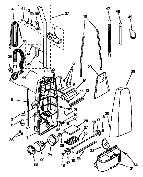 Dust compartment