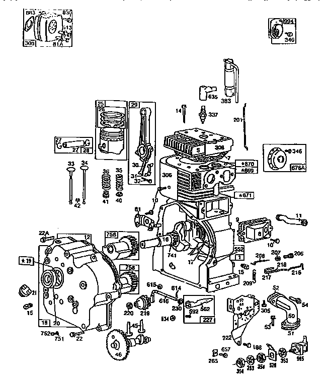 Briggs and stratton 4-cycle engine