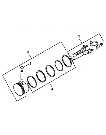 Piston and rod