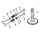 Kohler MV20S-57529 camshaft and valves diagram