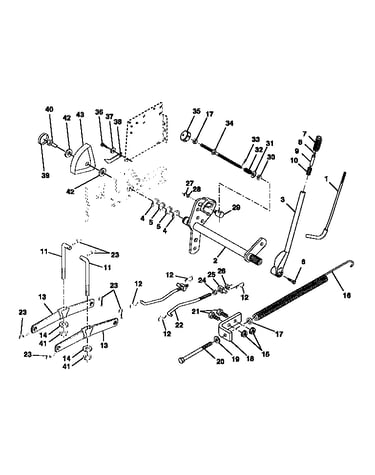 Deck lift assembly