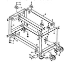 Craftsman 315221850 stand assembly with casters diagram