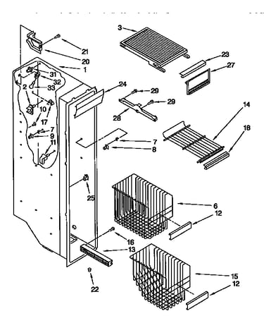 Freezer liner