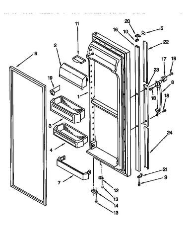 Refrigerator door