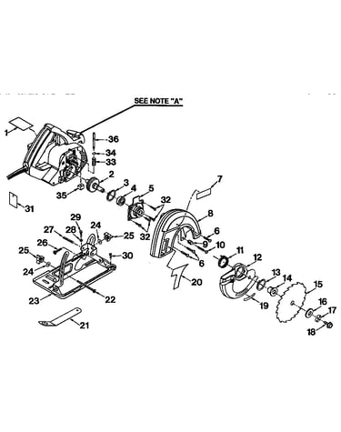 Base and blade assembly