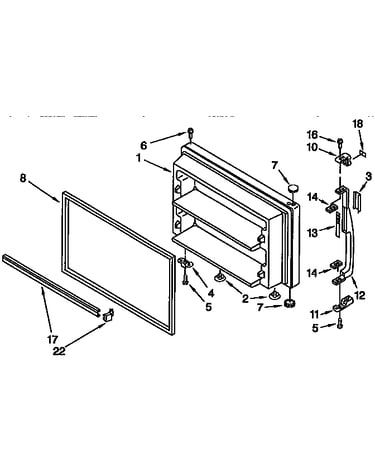 Freezer door