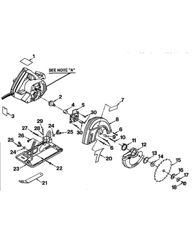 Blade and base assembly