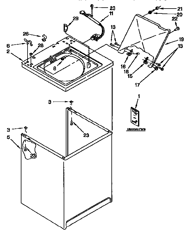 Top and cabinet
