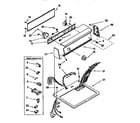 Kenmore 11097530100 top and console diagram