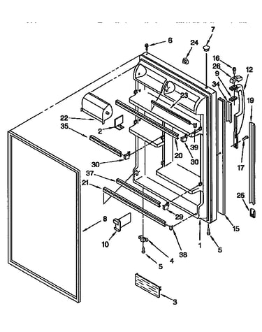 Refrigerator door