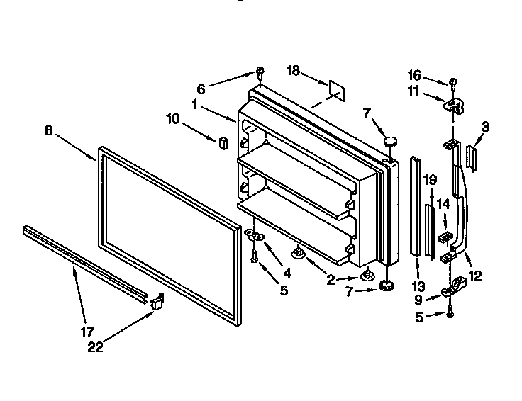 Freezer door