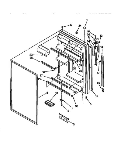 Refrigerator door