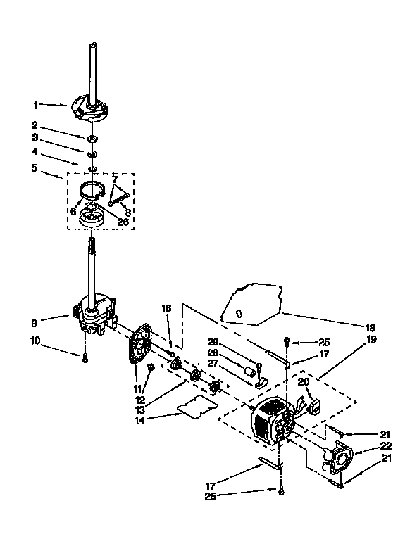 Brake,clutch,gearcase,motor, pump