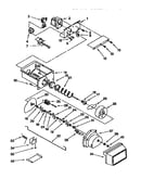 Motor and ice container