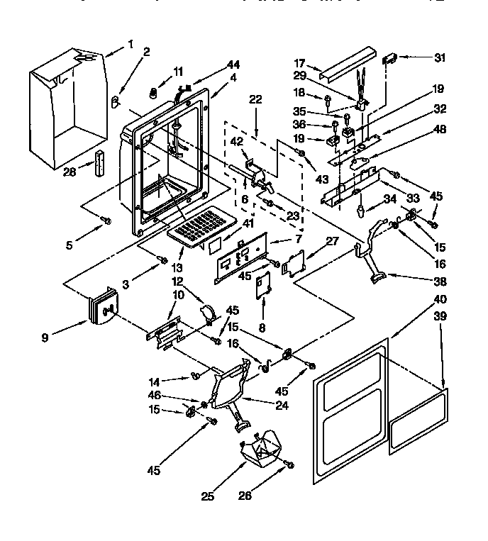 Dispenser front