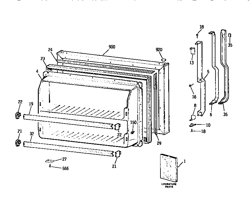 Freezer door