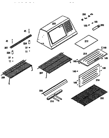Grill top and cooking grate