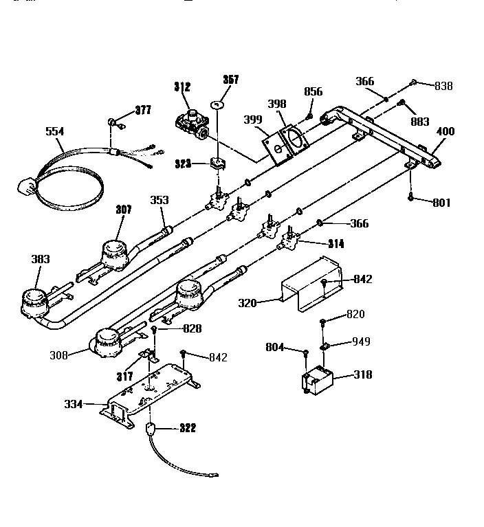 Burner section