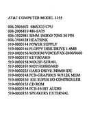 Model notes