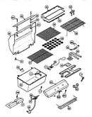 Grill and burner section