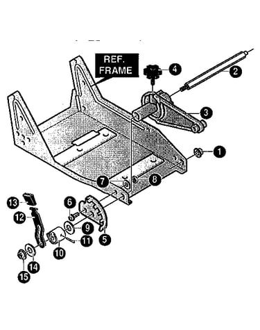 Height adjustment lever assembly