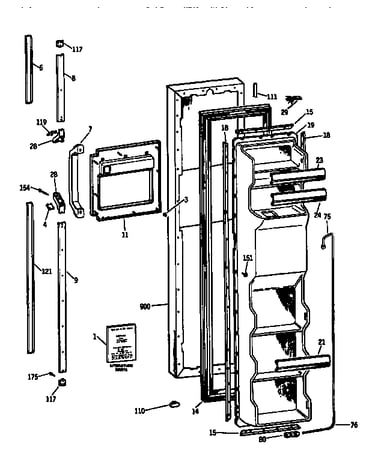 Freezer door