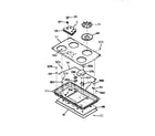 Kenmore 9113302090 main top section diagram