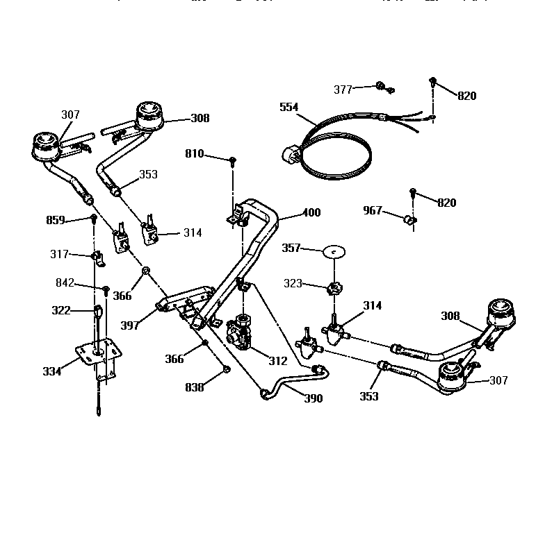 Burner section