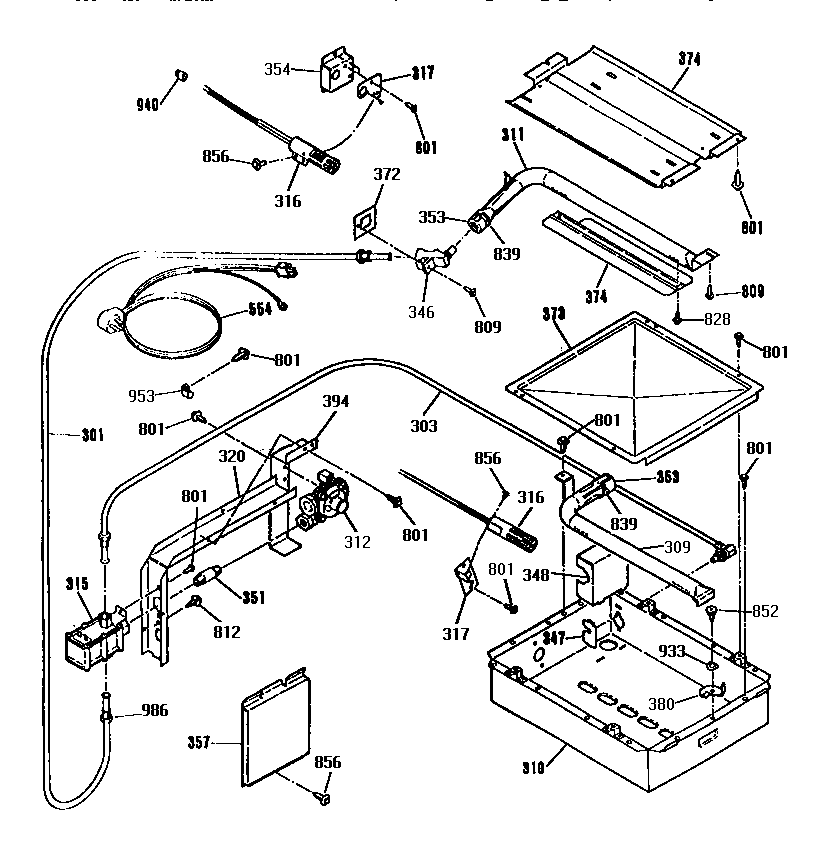 Burner section