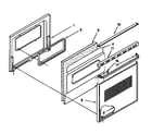Kenmore 6654428452 lower oven door diagram