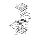 Kenmore 91195351590 main top diagram