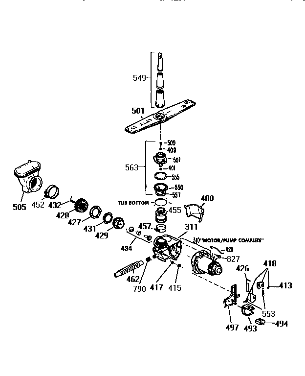 Motor pump mechanism