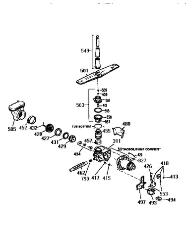 Motor pump mechanism